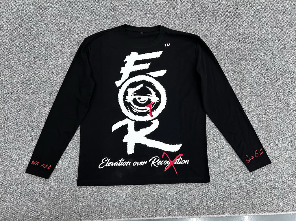 Black Long Sleeve "Origin Story" T-Shirt