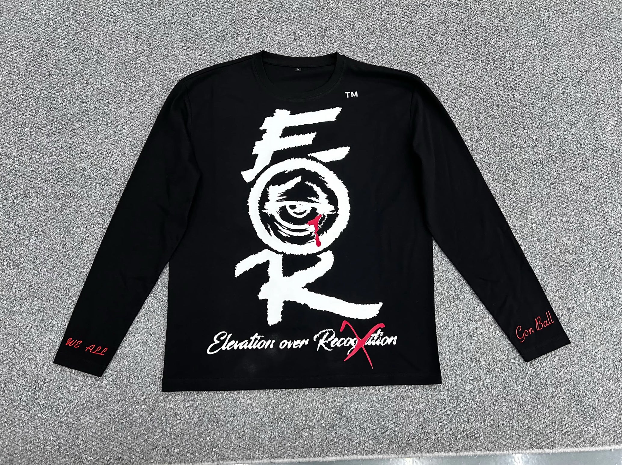 Black Long Sleeve "Origin Story" T-Shirt