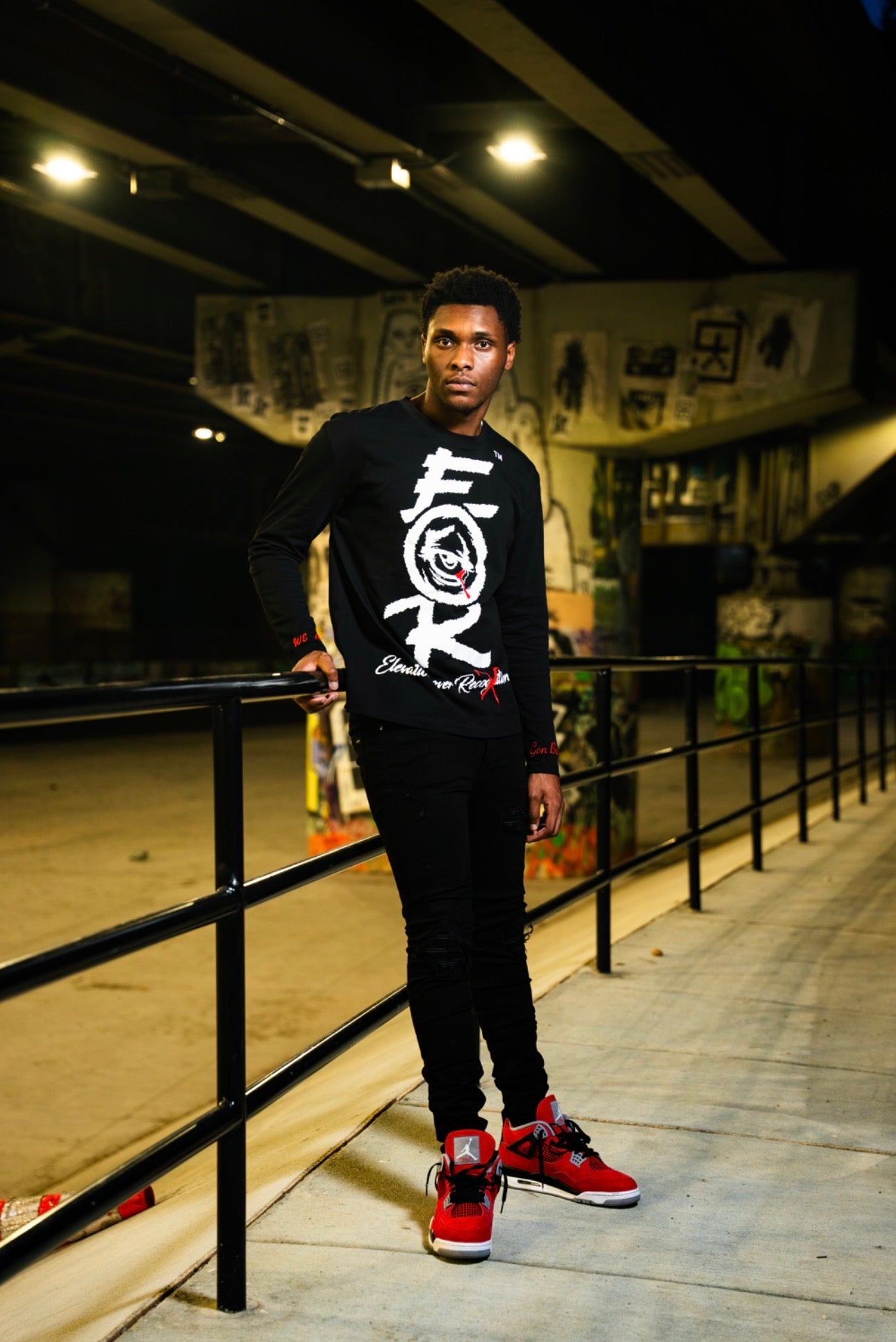 Black Long Sleeve "Origin Story" T-Shirt
